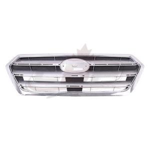 Grille Subaru Legacy 2015-2017 Painted Silver Gray With Chrome Moulding , SU1200162