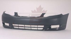 Bumper Front Toyota Corolla Sedan 2003-2004 Primed Sport Model, TO1000241