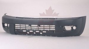 Bumper Front Toyota 4Runner 2003-2005 Primed 1 Pc Smooth With Textured Grille Ltd/Sport/Sr5 04-05 Capa , TO1000260C
