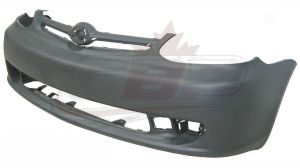 Bumper Front Toyota Echo 2003-2005 Matte-Dark Gray Without Spoiler Hole Coup/Sedan, TO1000296
