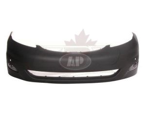 Bumper Front Toyota Sienna 2006-2010 Primed With Sensor Hole Capa, TO1000324C