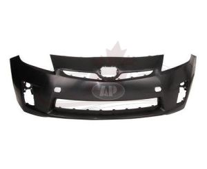 Bumper Front Toyota Prius 2010-2011 Primed Without Sensor Without Washer Hole For Halogen Head Lamp, TO1000359