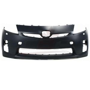 Bumper Front Toyota Prius 2010-2011 Primed Without Sensor With Washer Hole With Led Headlamp Capa, TO1000361C