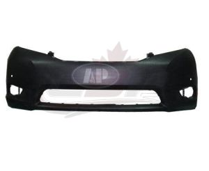 Bumper Front Toyota Sienna 2011-2017 Primed With Sensor Hole With Fog Lamp Hole Ltd Model Capa, TO1000368C