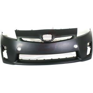 Bumper Front Toyota Prius 2010-2011 Primed With Sensor Hole/Halogen H/Lamp Without Washers, TO1000376