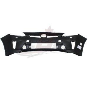 Bumper Front Toyota Prius Plug-In 2012-2015 Primed With Washer Hole Capa, TO1000393C