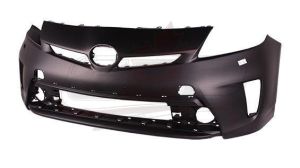Bumper Front Toyota Prius Plug-In 2012-2015 Primed With Washer Hole, TO1000393
