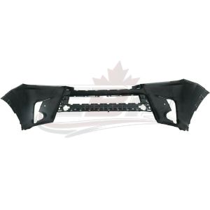Bumper Front Toyota Highlander Hybrid 2017-2019 Primed With Sensor Capa, TO1000428C