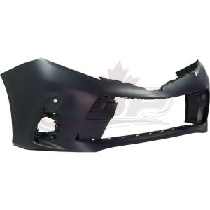 Bumper Front Toyota Sienna 2018-2020 Primed With Sensor Capa, TO1000443C