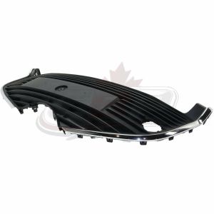 Grille Lower Toyota Yaris Hatchback 2015-2017 Matte Black With Chrome Trim Without Fog Lamp , TO1036162