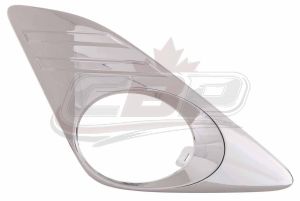 Fog Lamp Bezel Front Passenger Side Toyota Camry Hybrid 2012-2014 Chrome Except Se , TO1039148