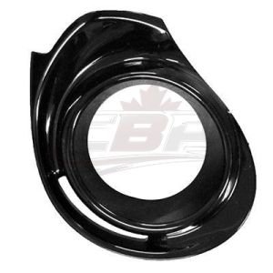 Fog Lamp Bezel Front Passenger Side Toyota Prius C 2015-2016 Smooth Black , TO1039194