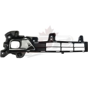 Fog Lamp Bezel Front Passenger Side Toyota Land Cruiser 2016-2021 3-Pc Assembly(Black Bezel/2Trim Pcs) , TO1039204