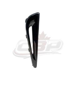 Bumper Molding Front Passenger Side Toyota Prius 2021-2022 Gloss Black Without Led Lamp, To1039261