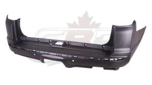 2010–2024 Toyota 4Runner Bumper Rear Primed With Chrome Trim/Sensor , TO1100283
