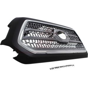 Grille Toyota Tacoma 2016-2017 Black With Smoked Finish/Gray Grille Without Trd Pro , TO1200418