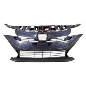 Grille Front Toyota Prius Prime 2017-2020 Dark Gray Molding Without Sensor, To1200434