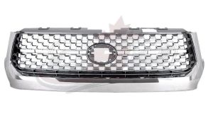 Grille Front Toyota Tundra 2018-2021 Chrome With Light Gray Honeycomb Center, To1200453