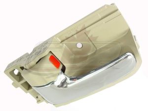 Door Handle Inner Front Driver Side Toyota Corolla Sedan 2003-2008 (Chrome/Beige) , TO1352138