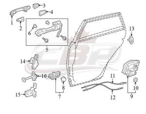 Door Rear Driver Side Toyota Corolla Sedan 2020 Steel Usa Built Economy Quality , TO1502999U