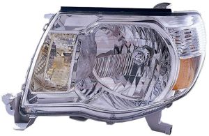 Head Lamp Driver Side Toyota Tacoma 2005-2011 Without Sport Pkg Capa, To2502157C
