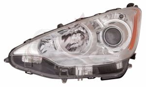 Head Lamp Driver Side Toyota Prius C 2012-2014 Halogen Capa, To2502214C