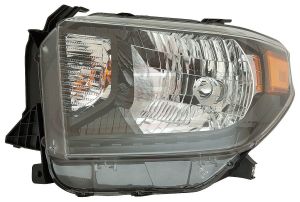 Head Lamp Driver Side Toyota Tundra 2014-2017 Trd Pro Model With Black Bezel Without Led Running Lamp Capa, To2502235C