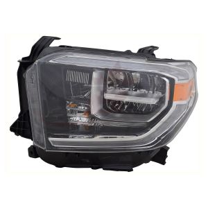 Head Lamp Driver Side Toyota Tundra 2018-2021 Led Drl Without Smoked Lens Capa, To2502262C