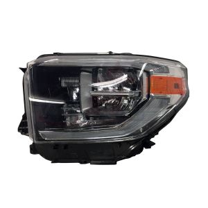 Head Lamp Driver Side Toyota Tundra 2018-2021 Led Drl With Smoked Lens Capa, To2502263C