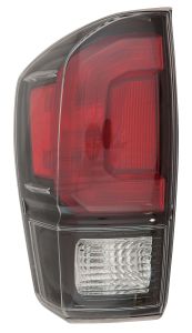 Tail Lamp Driver Side Toyota Tacoma 2017-2019 Black Bezel Economy Quality , TO2800201U