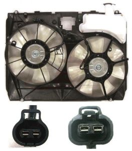 Cooling Fan Assembly Toyota Sienna 2005-2006 3.3L From 9/05 , TO3115144