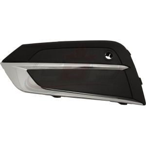 Fog Lamp Cover Driver Side Volvo Xc60 2018-2021 Textured Black With Chrome Molding, Vo1038111