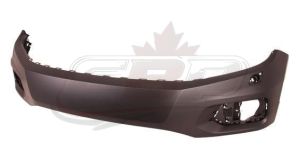 Bumper Front Volkswagen Tiguan 2012-2017 Primed Without Washer Capa , VW1000200C