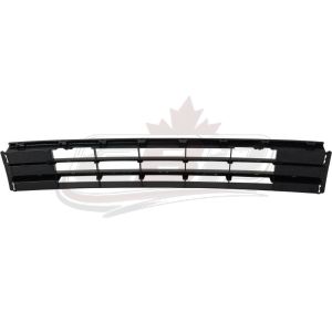 Grille Lower Center Volkswagen Passat 2016-2019 Textured Black With Chrome Bar Without Sensor/Gt/R-Line , VW1036141