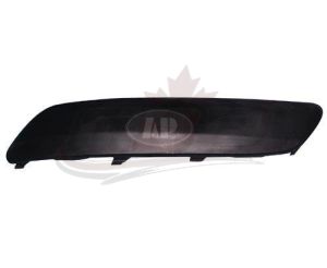Bumper Moulding Passenger Side Volkswagen Gti 2006-2009 Black Without Headlamp Washers , VW1047105