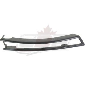 Bumper Moulding Front Outer Driver Side Volkswagen Passat 2006-2010 (Fits In Fog Hole) Smooth Black , VW1058101
