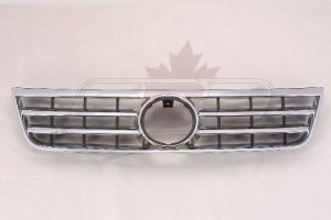 Grille Volkswagen Touareg 2004-2007 Satin-Black With Chrome Frame Plastic , VW1200143