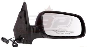 Mirror Passenger Side Volkswagen Jetta City 2007-2009 Power Heated Clear Glass Without Memory Ptm , VW1321120