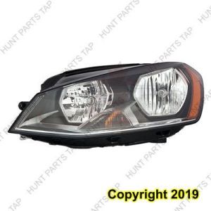 Head Lamp Driver Side Volkswagen E Golf 2015-2019 Halogen Capa, Vw2502158C