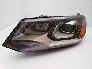 Head Lamp Driver Side Volkswagen Touareg 2011-2014 Hid Black Bezel With Chrome Trim Insert High Quality , VW2518113