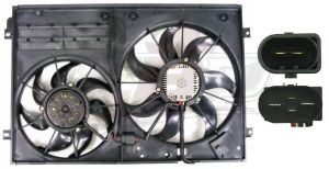 Radiator Volkswagen Jetta Wagon 2009-2013 Fan Assembly , VW3117106
